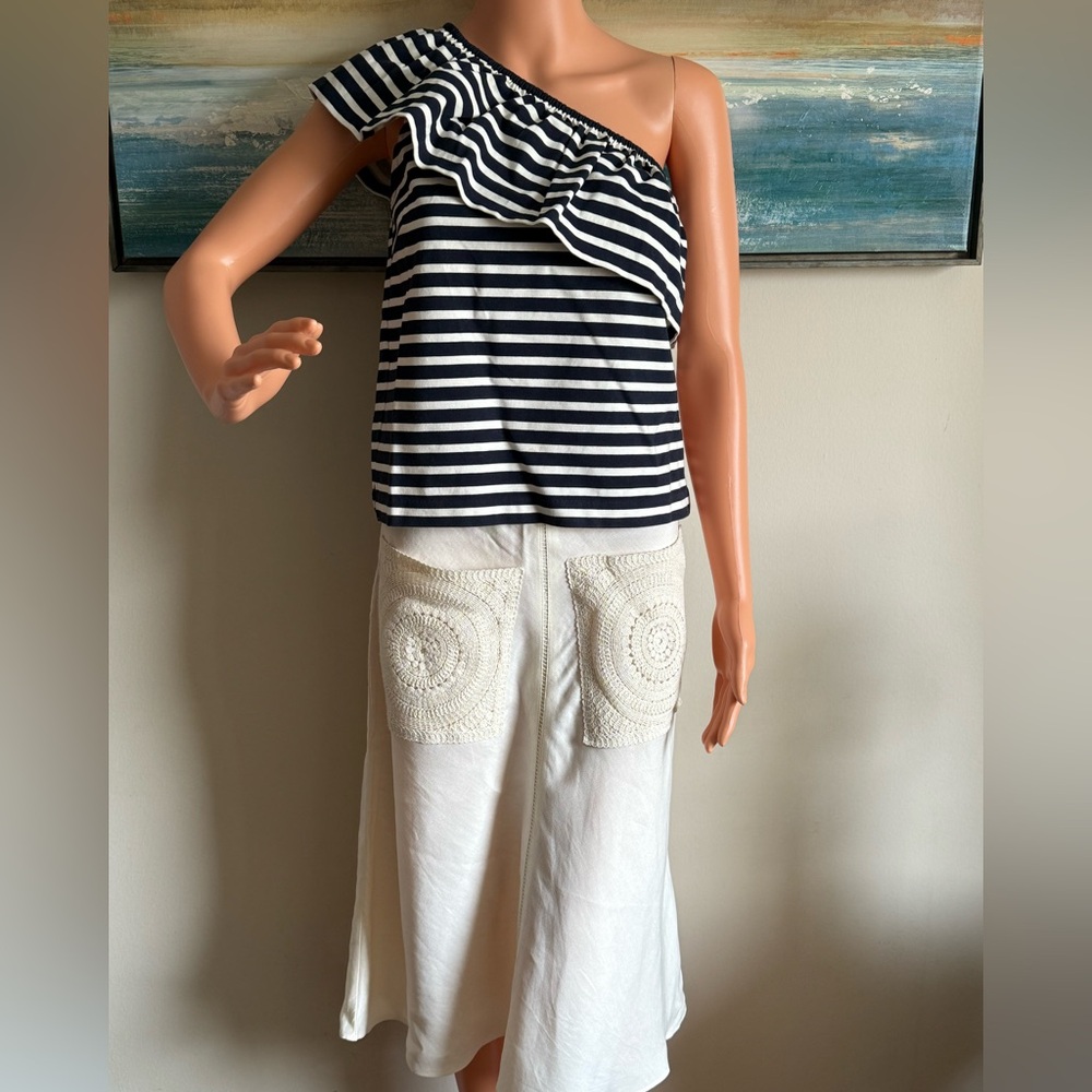 J Crew One Shoulder Top - Picture 3 of 9